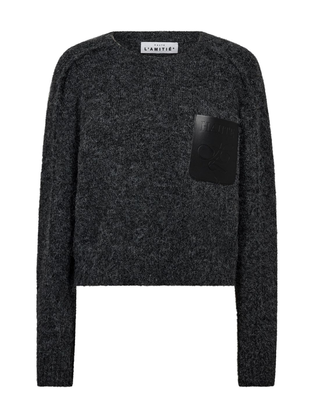 Haute L'Amitie Darcia Reverse Crop Pocket Knit