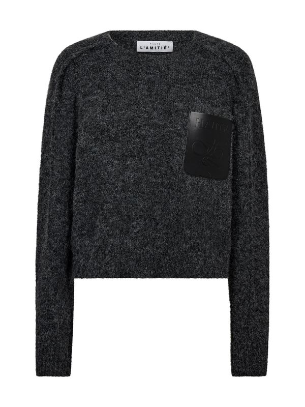 Haute L'Amitie Darcia Reverse Crop Pocket Knit