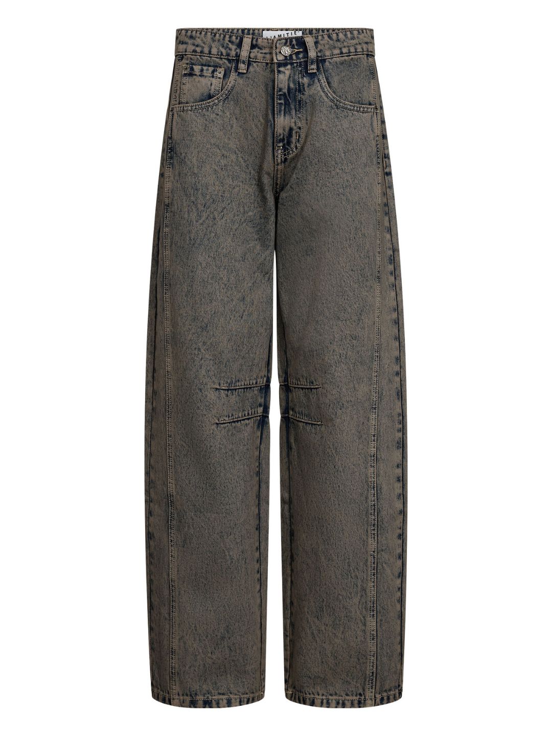 Haute L'Amitie Drew Barrel Panel Jeans Mocca
