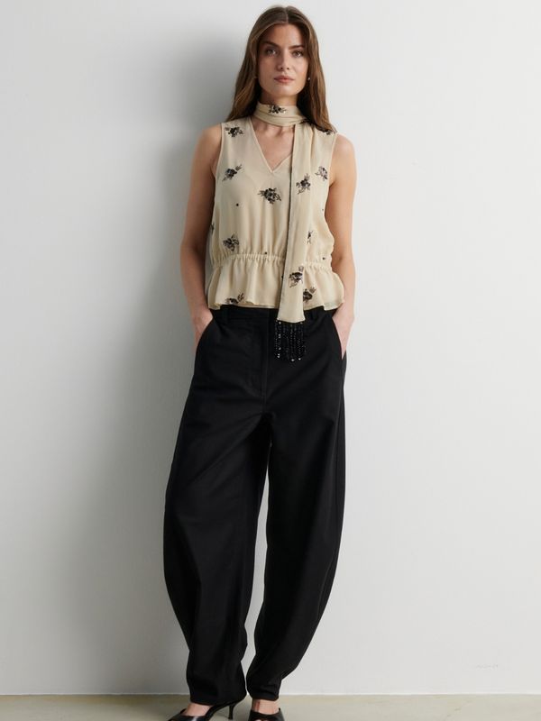 Second Female Blink Barrel Trousers Black