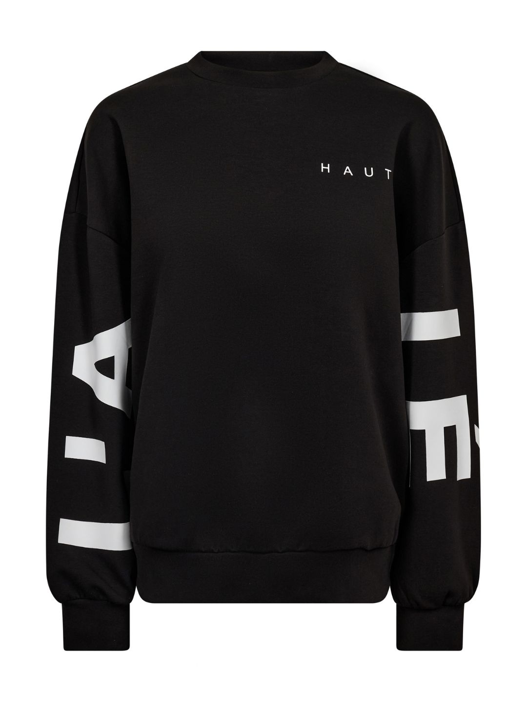 Haute L'Amitie Maxi Split Logo Sweat Black
