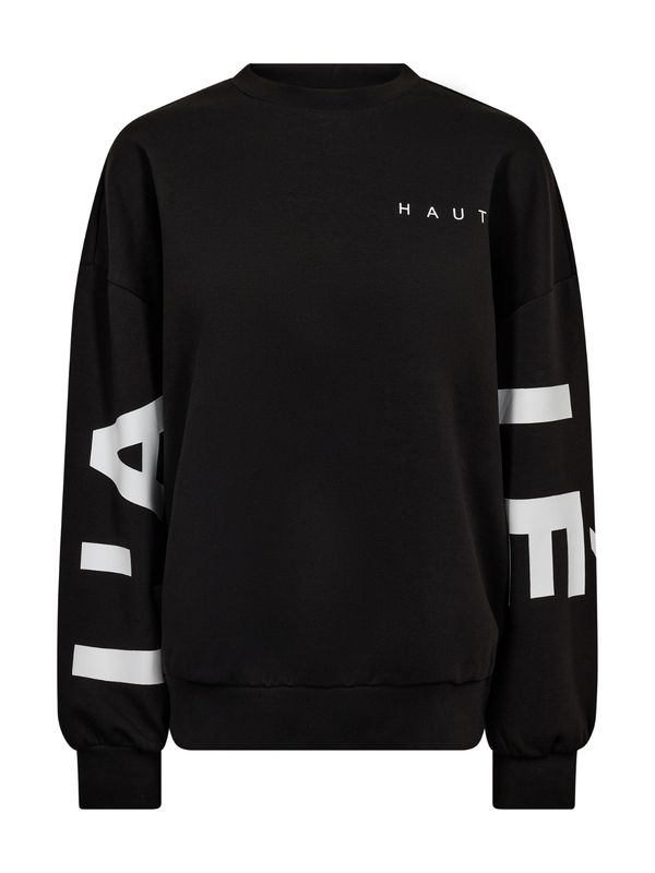 Haute L'Amitie Maxi Split Logo Sweat Black