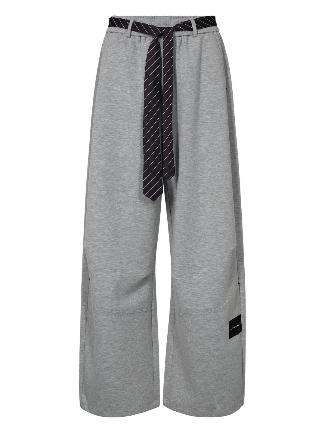 Haute L'Amitie Maxi Split Tie Pant Grey Melange