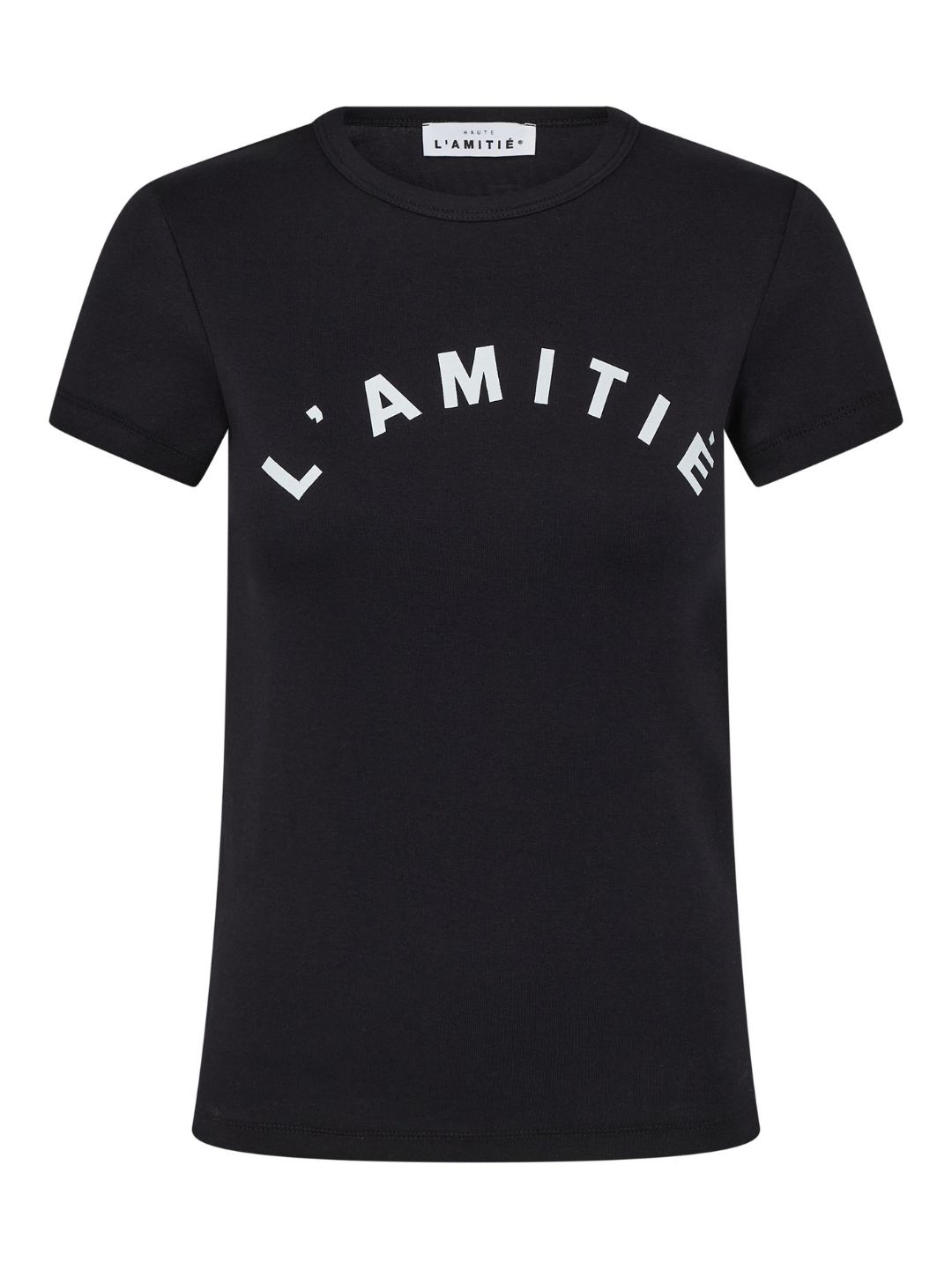 Haute L'Amitie Clean Logo Tee Black