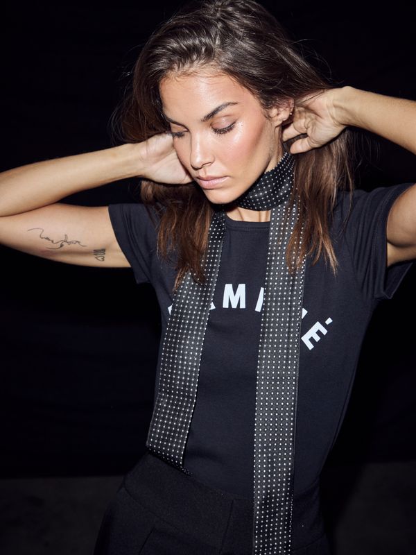 Haute L'Amitie Clean Logo Tee Black