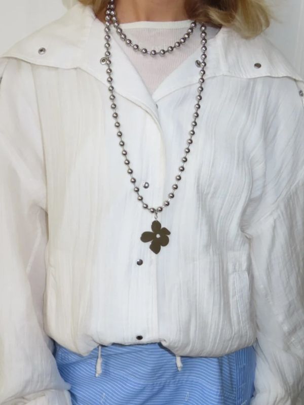 Babs The Label Silver Necklace Long