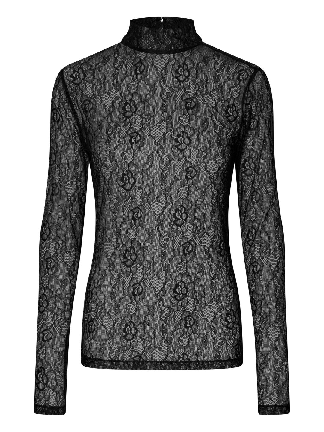 Second Female Luria LS Lace Tee Black