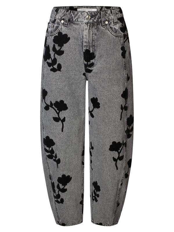 Second Female Lawrissa Denim Barrel Jeans Grey