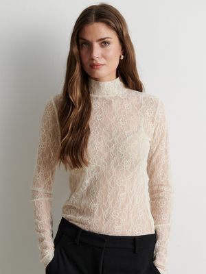Second Female Luria LS Lace Tee Birch