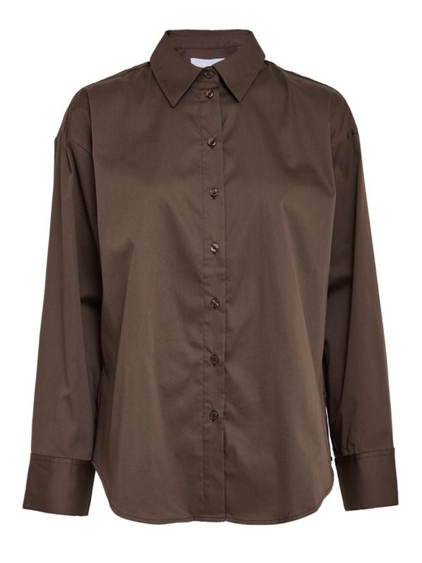 Minus MSVicky Oversize Shirt Bracken Brown