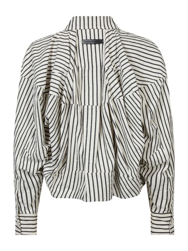 Haute L'Amitie Sophie Mono Stripe Stone Shirt