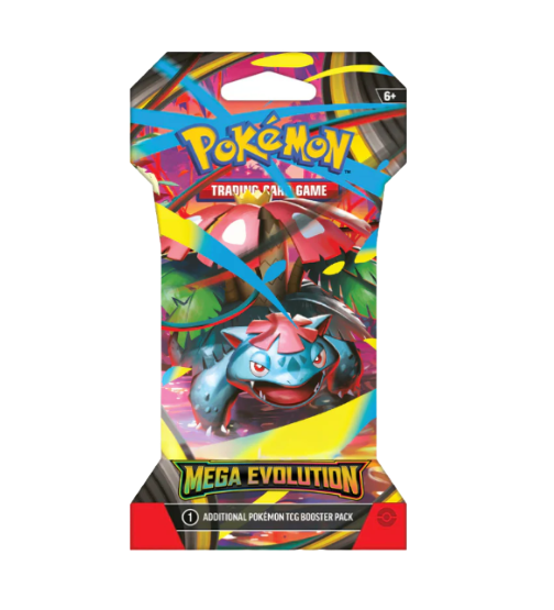 Pokémon TCG Mega Evolution Base Set Sleeved Booster Pack Pokémon TCG Mega Evolution Base Set Sleeved Booster Pack