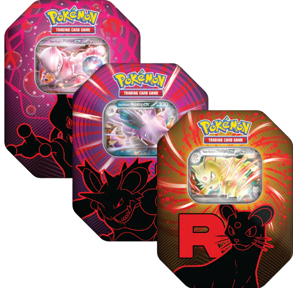 Pokémon TCG Team Rocket Tin (One At Random) Pokémon TCG Team Rocket Tin (One At Random)