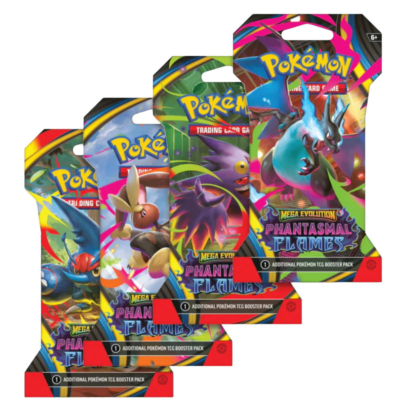 Pokémon TCG Phantasmal Flames Sleeved Booster Pack (One At Random)