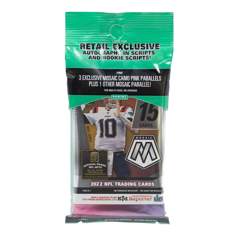 2022 Panini Mosaic NFL Football Cello Pack Factory Sealed 2022 Panini Mosaic NFL Football Cello Pack Factory Sealed