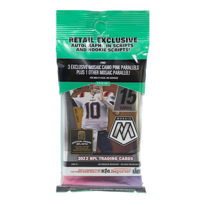 2022 Panini Mosaic NFL Football Cello Pack Factory Sealed