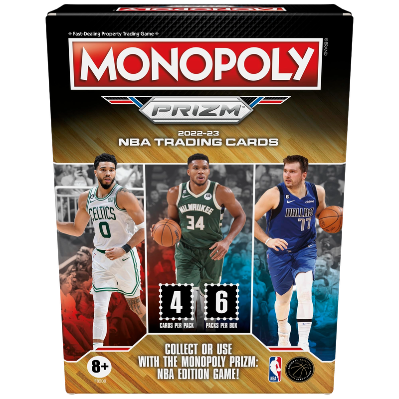2022-23 Panini Prizm Monopoly NBA Trading Cards Booster/Blaster Box (24 Cards) 2022-23 Panini Prizm Monopoly NBA Trading Cards Booster/Blaster Box (24 Cards)