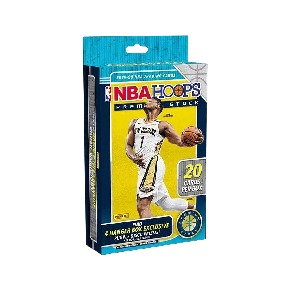 2019-20 Panini NBA Hoops Basketball Premium Stock Hanger Box 2019-20 Panini NBA Hoops Basketball Premium Stock Hanger Box