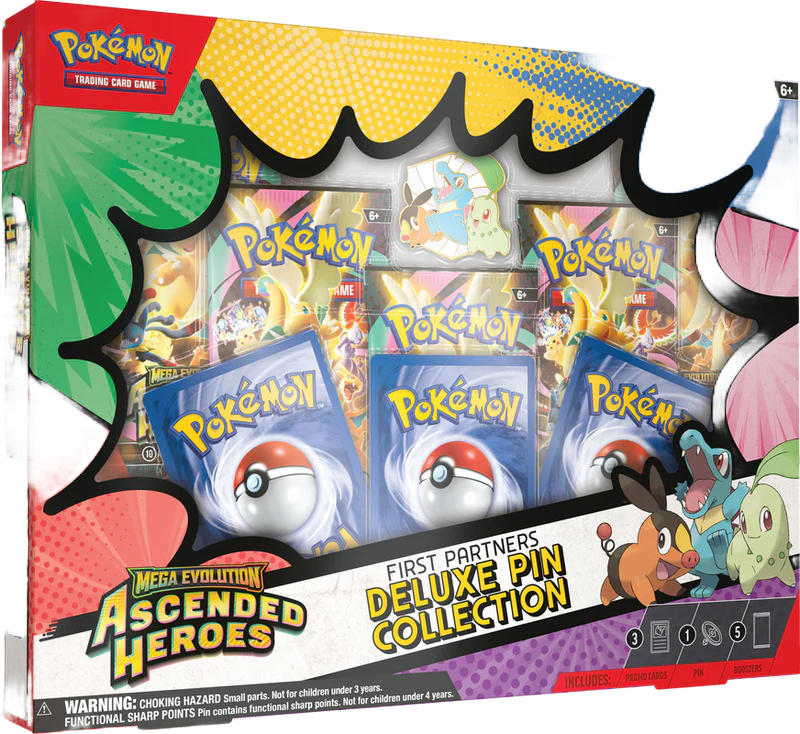 Pokémon TCG Ascended Heroes First Partners Deluxe Pin Collection Pokémon TCG Ascended Heroes First Partners Deluxe Pin Collection