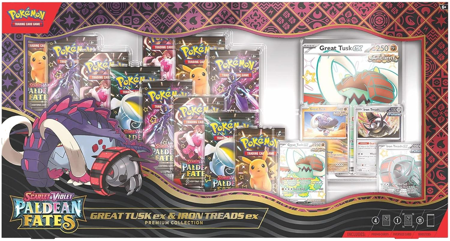 Pokémon TCG Great Tusk ex &amp; Iron Treads ex Premium Collection