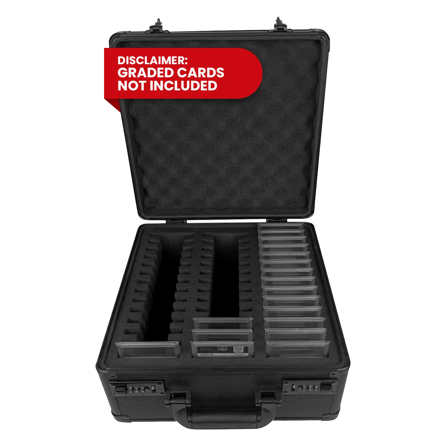 EVORETRO 3-Row Graded Card Case Black