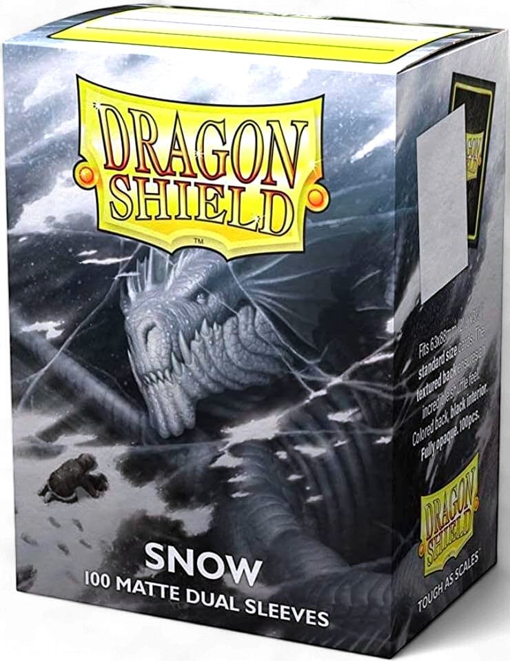 Dragon Shield 100ct. Matte White Snow