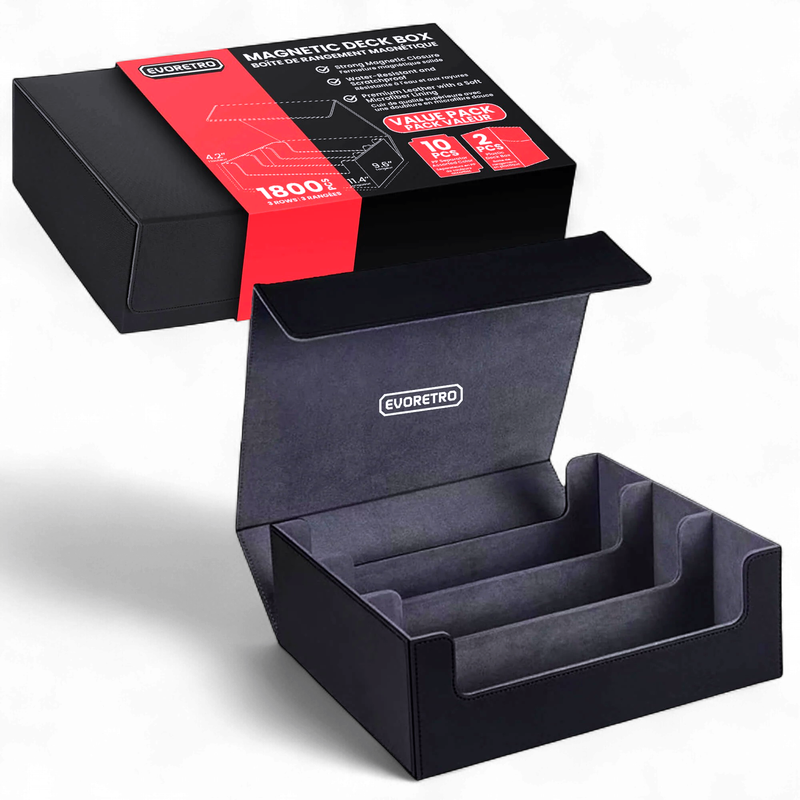 Evoretro Magnetic Card Deck Storage Case (3row) 1800ct