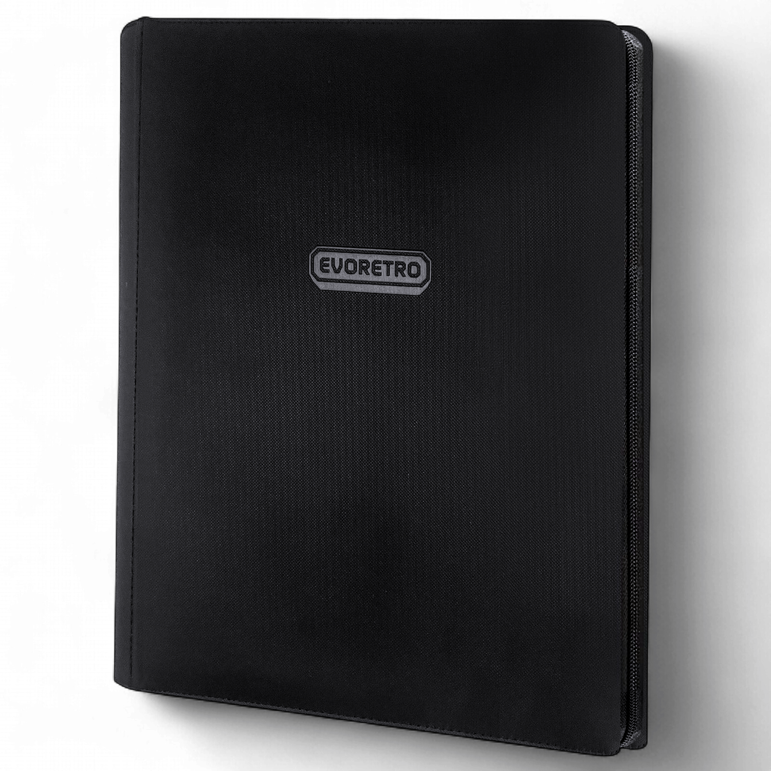 Evoretro 9-Pocket Zipper Binder Black