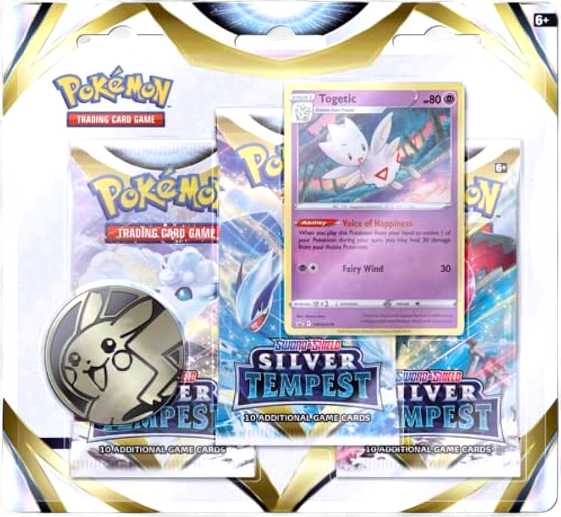Pokemon TCG Silver Tempest 3-Pack Blister