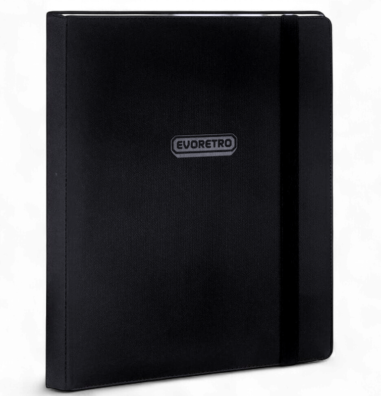 Evoretro 9 Pocket Strap Binder - Jet Black