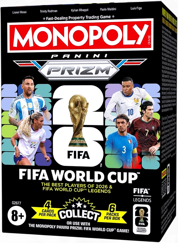 Monopoly Panini Prizm FIFA World Cup Legends Booster Box