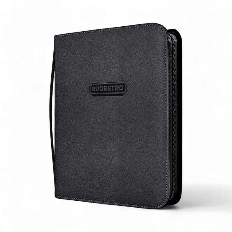 EVORETRO 3x3 9-Pocket Black Toploader Binder