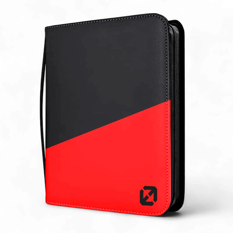 EVORETRO 3x3 9-Pocket Black &amp; Red Toploader Binder