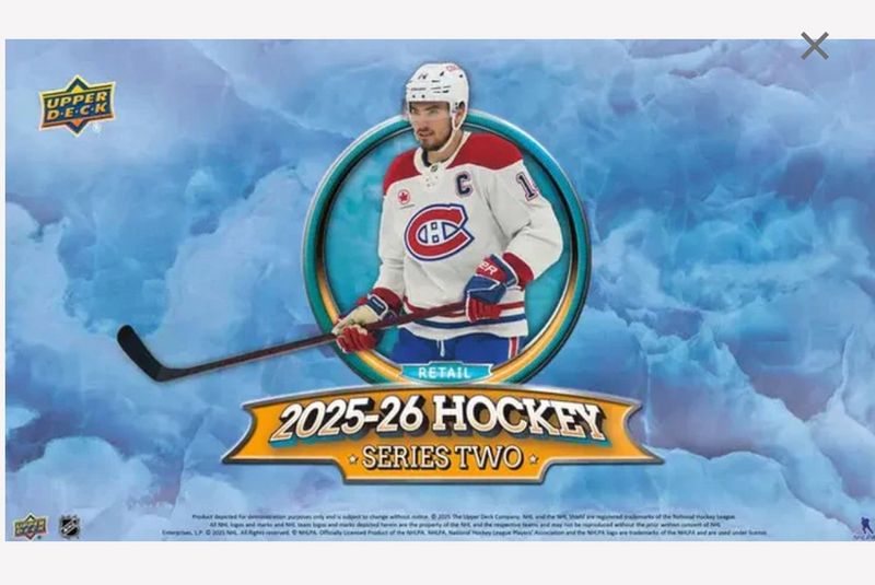 2025-26 Upper Deck Hockey Series Two Hobby Box (-)
