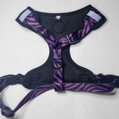 Purple Zebra Adjustable Harness
