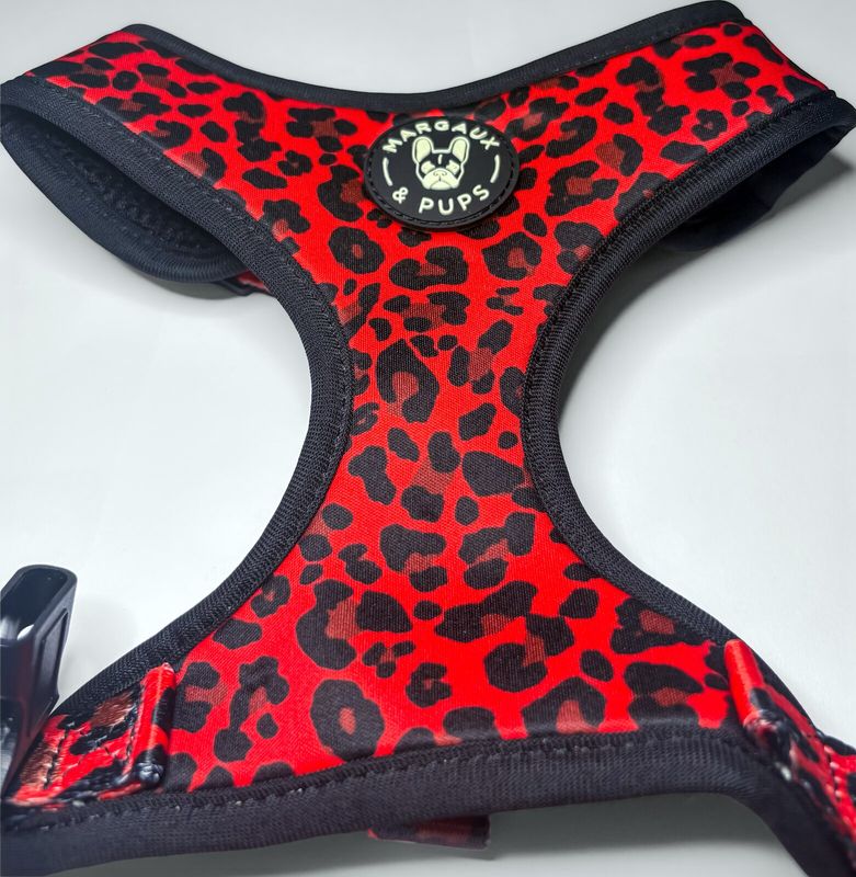 Red Leopard Adjustable Harness