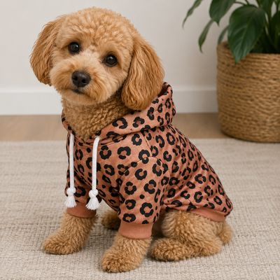 Toffee Leopard Hoodie