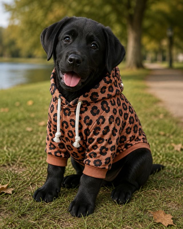 Toffee Leopard Hoodie