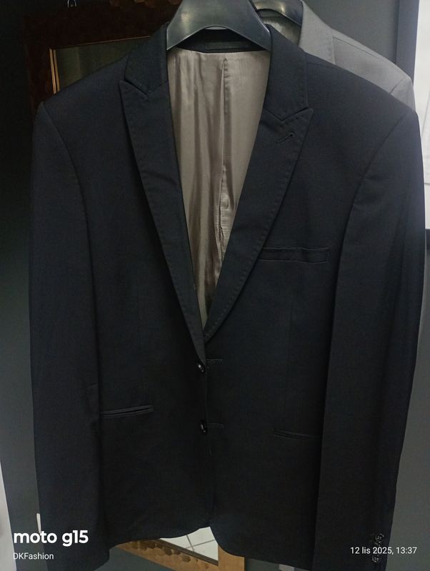 Marynarka Męska czarna Bytom wzrost 182