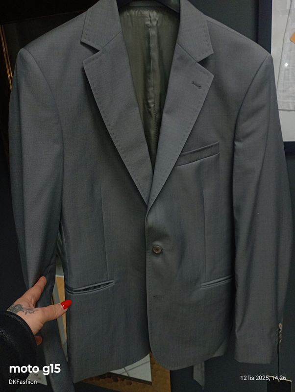 Marynarka Męska Bytom szara wzrost 182