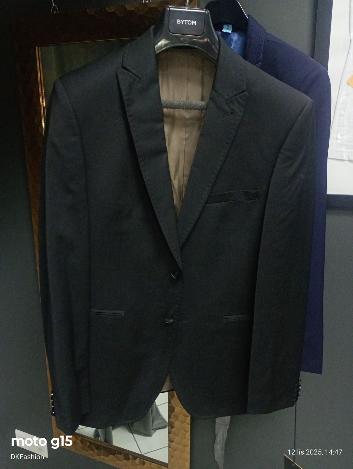 Marynarka Męska Bytom czarna wzrost 170