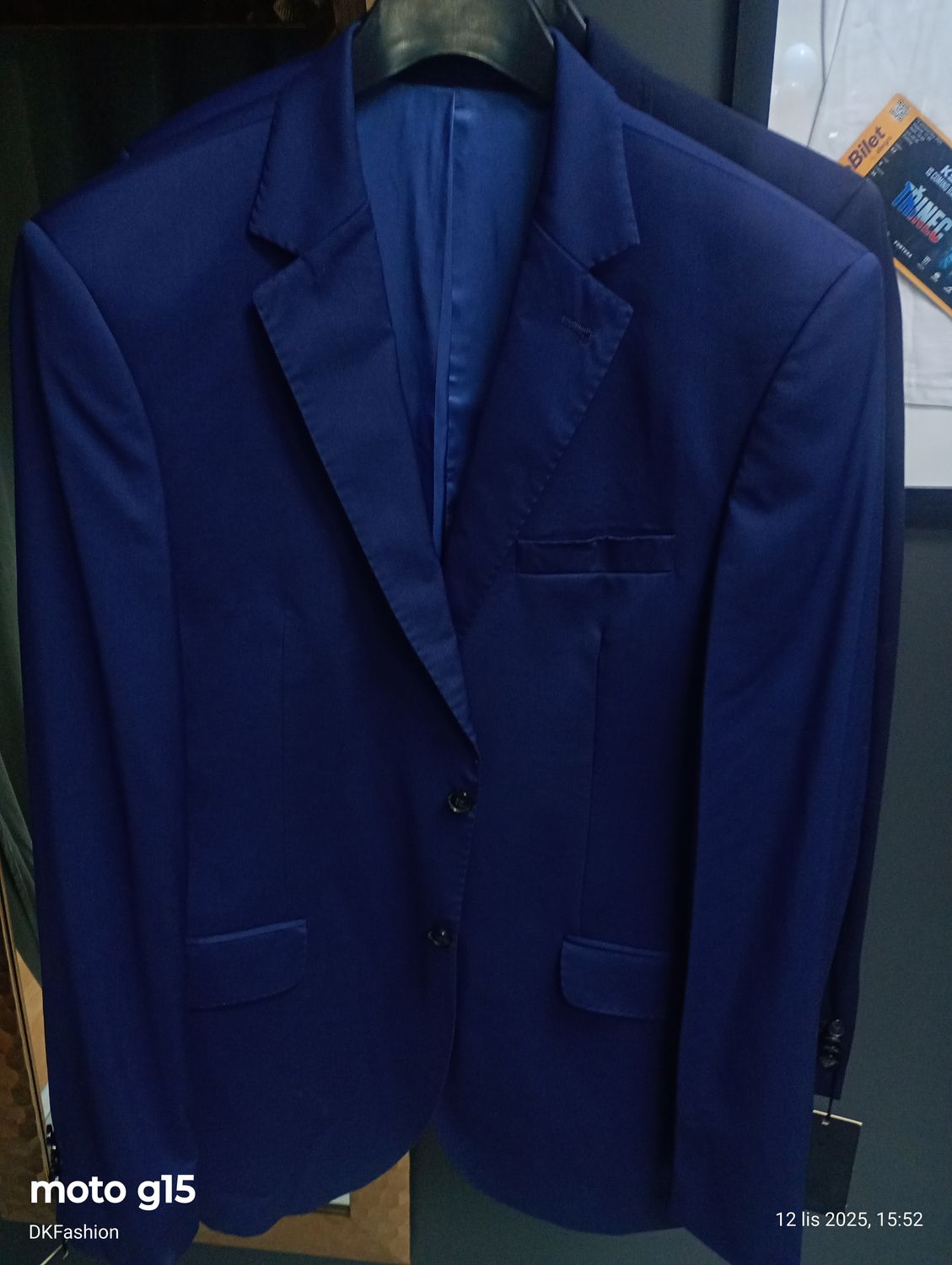 Marynarka Męska niebieska Bytom rozmiar 182