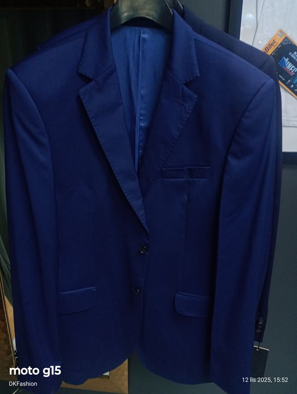 Marynarka Męska niebieska Bytom rozmiar 182