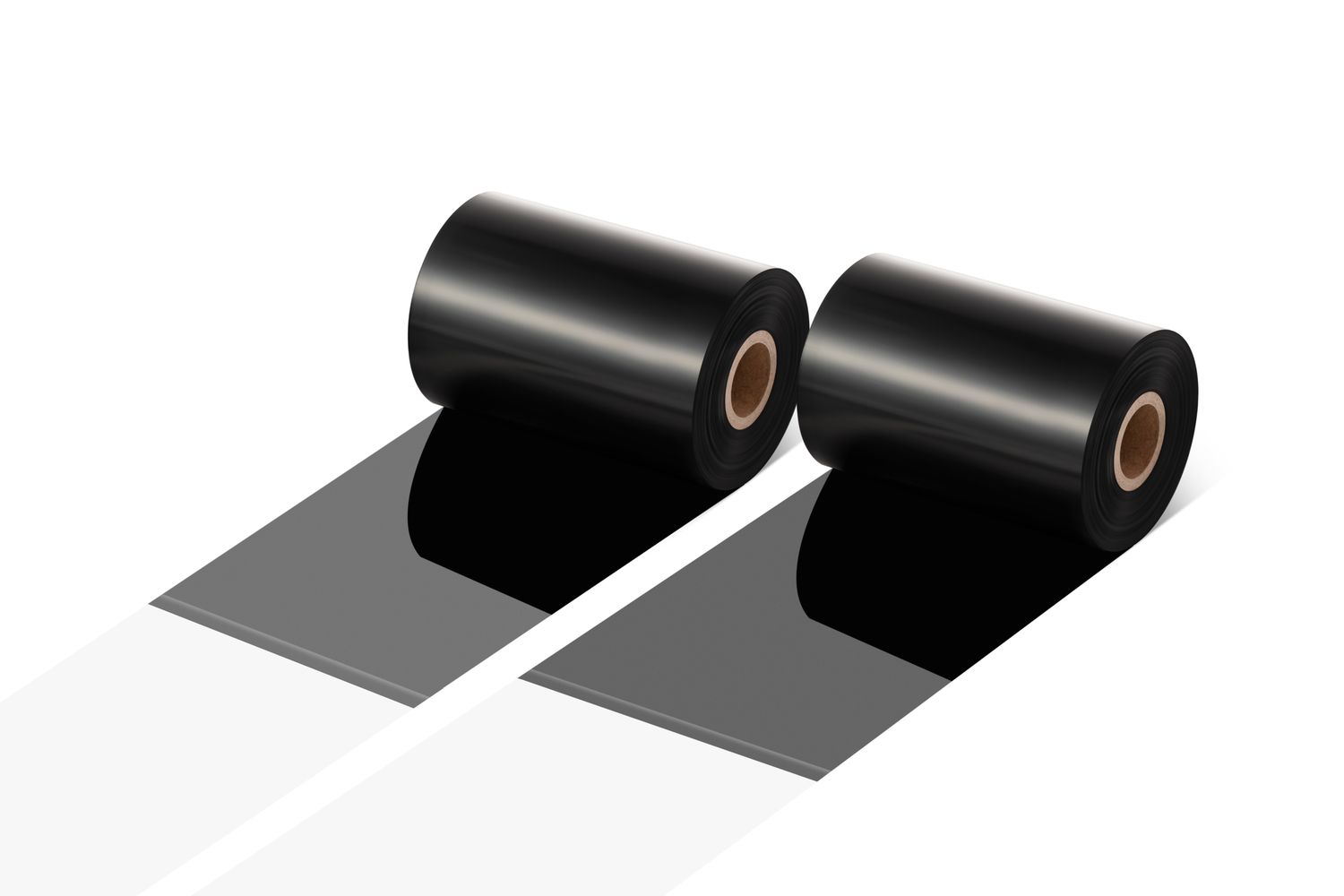 ZEBRA RIBBON SIZE 40 MM. X 450 METER X OUT (1.75" X 1476' X OUT) Resin Enhanced Wax_ (Economy Wax)_ 48 ROLLS/CASE $3.22/ROLL