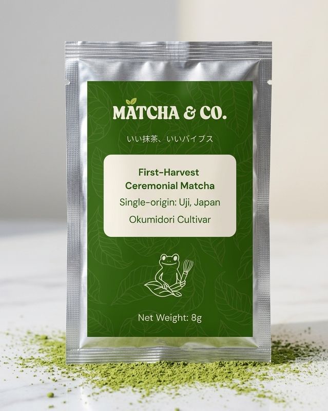 Sample - 8g First-Harvest Ceremonial Matcha (Uji, Japan)