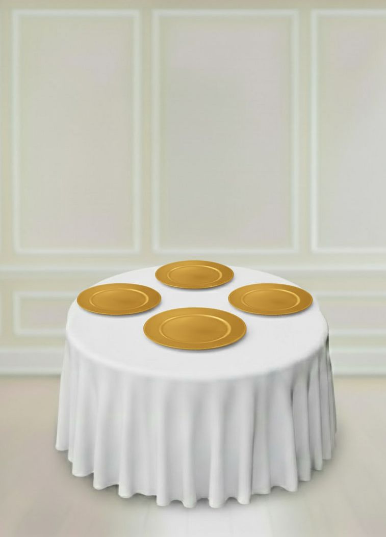 Decor Event Package - Charger Plates, Gold or Silver