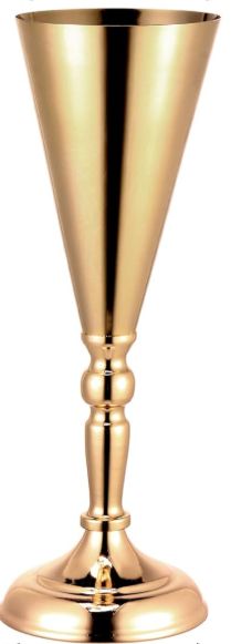 Decor Event Package - Vase, Gold Trumpet 15&quot; x 4.7&quot;