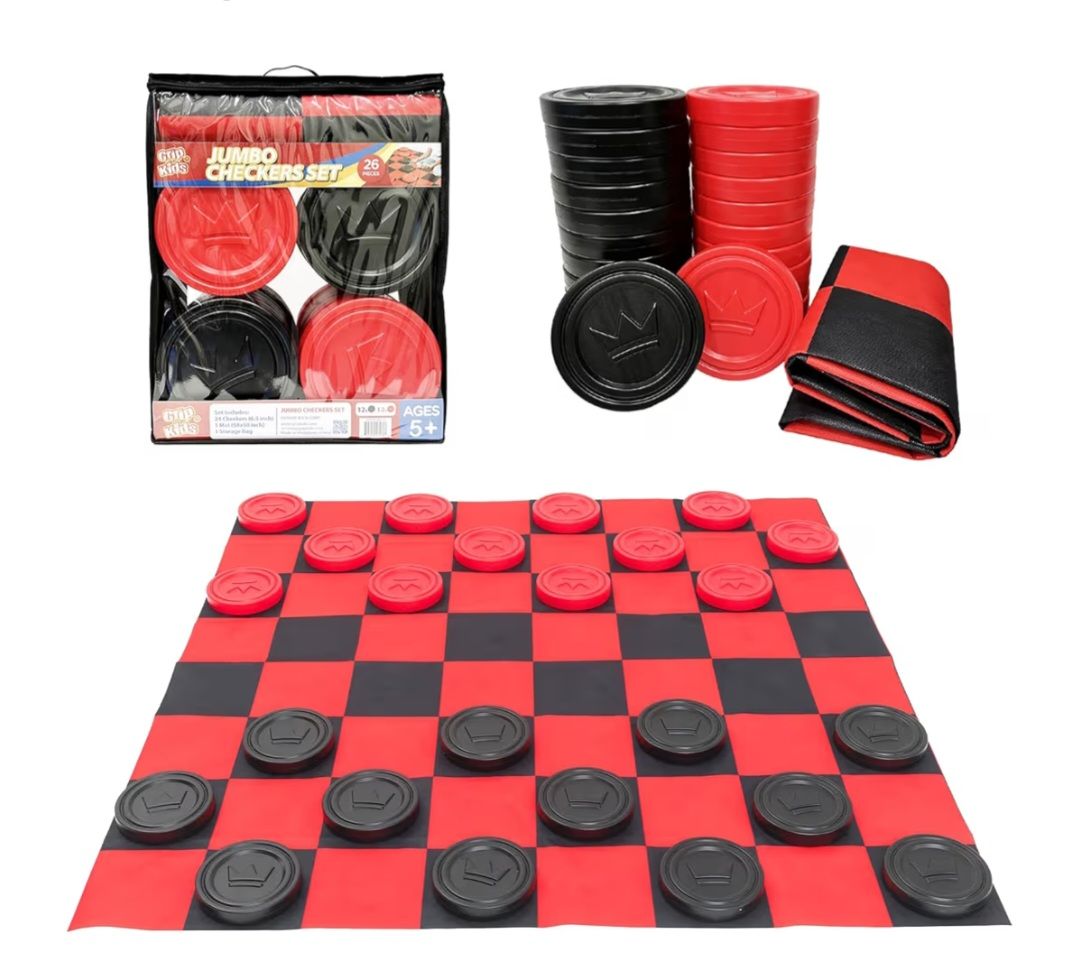 Social Event Game Package - Jumbo Checkers Game