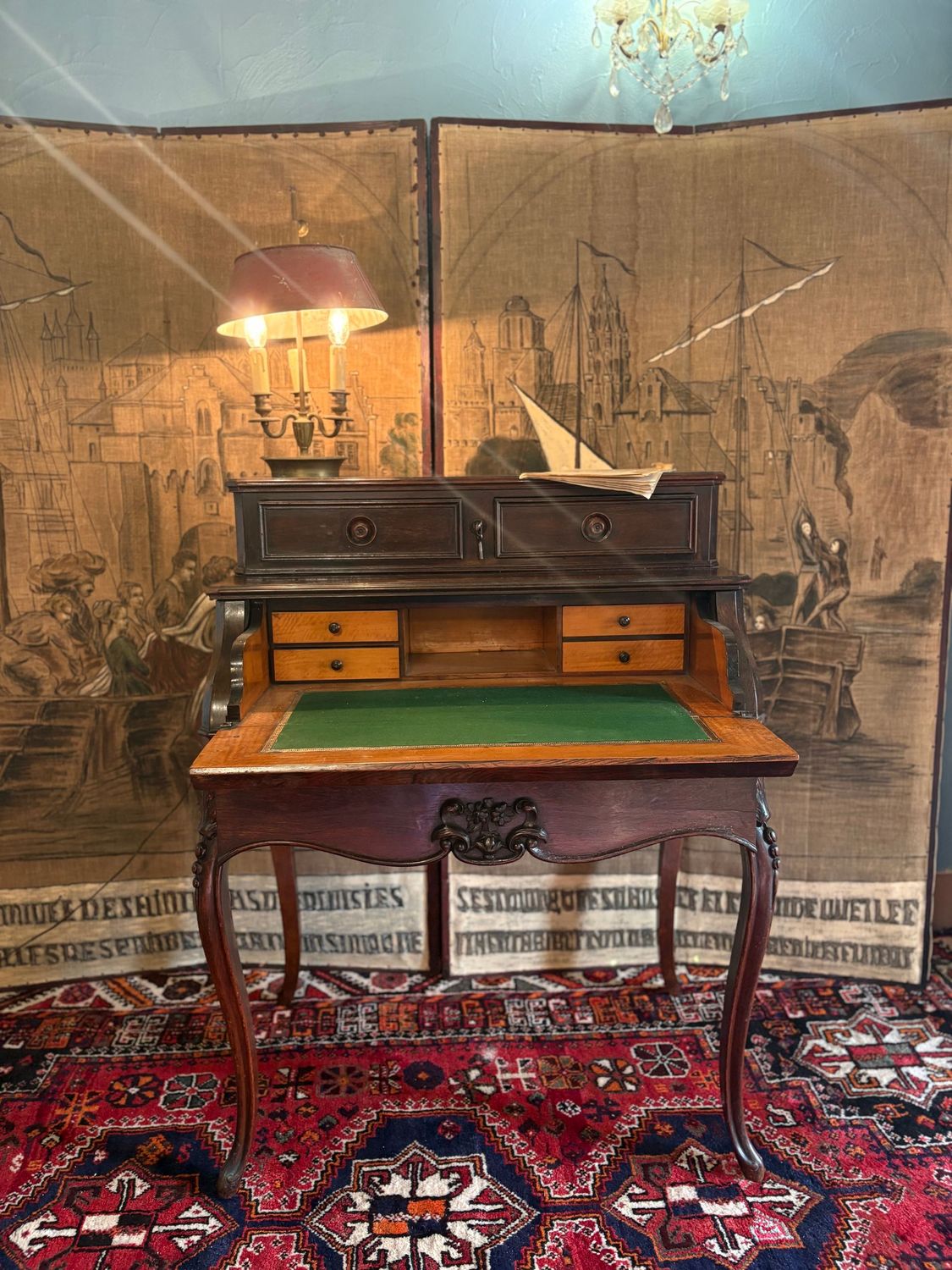 Secrétaire en acajou du  XIX