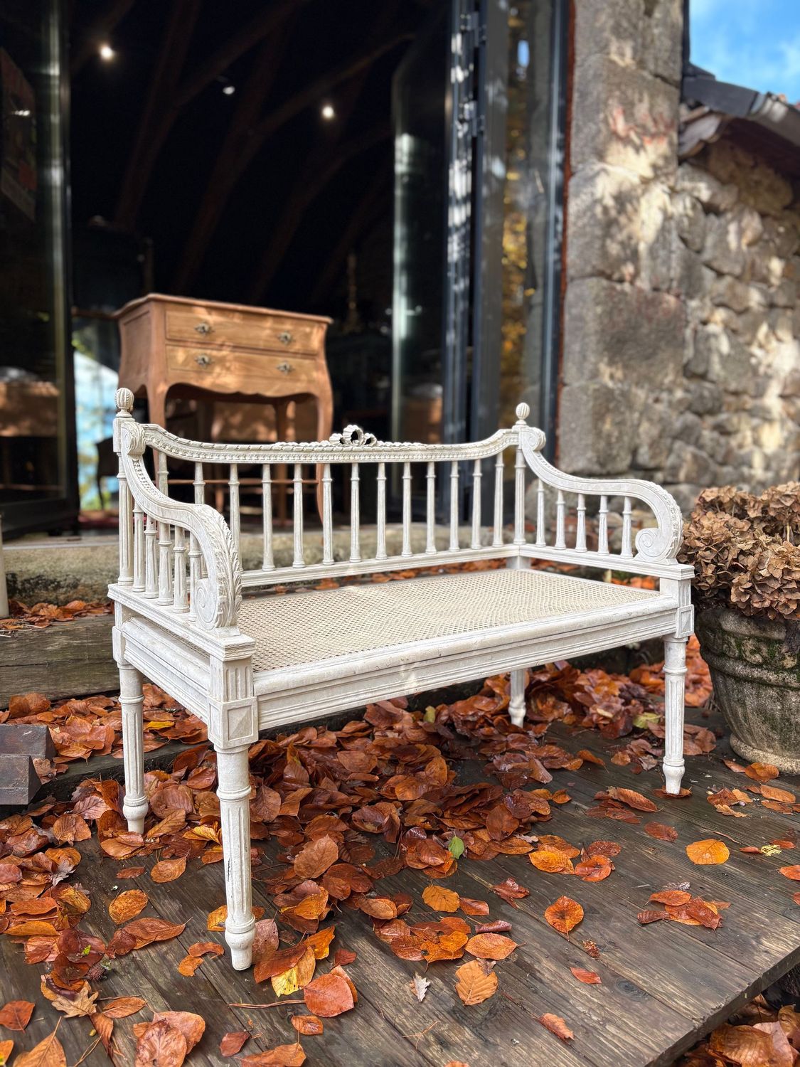 Banquette style Louis XVI